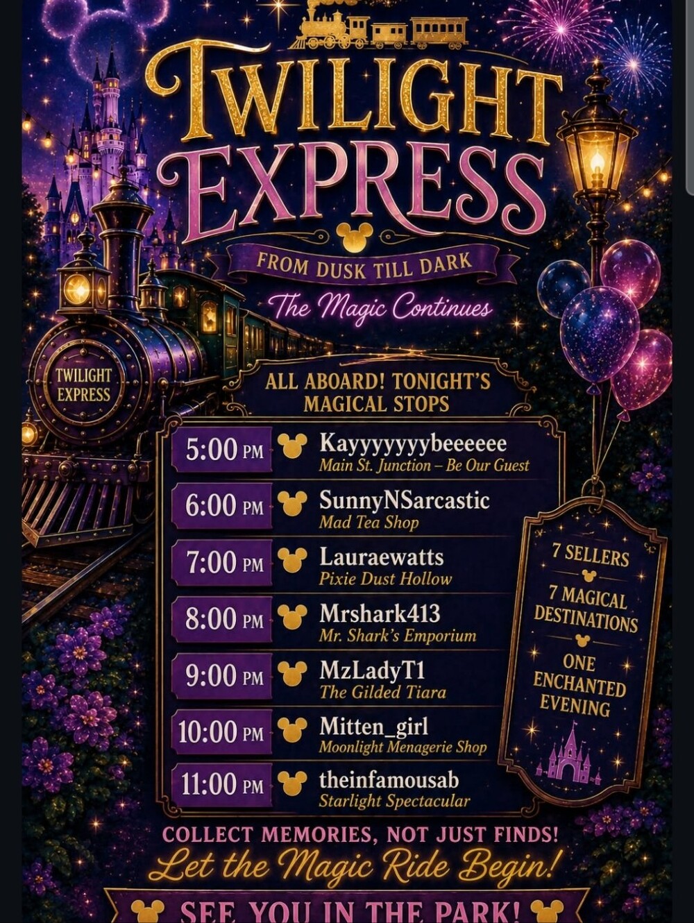 Twilight Express 9-18! 🙂🦈